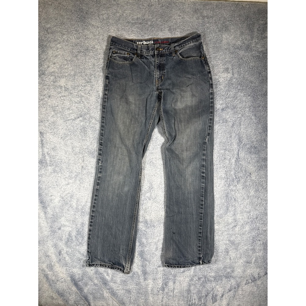 Urban Pipeline Slim Straight Jeans Mens 32x34 Medium Wash Denim Blue Pants
